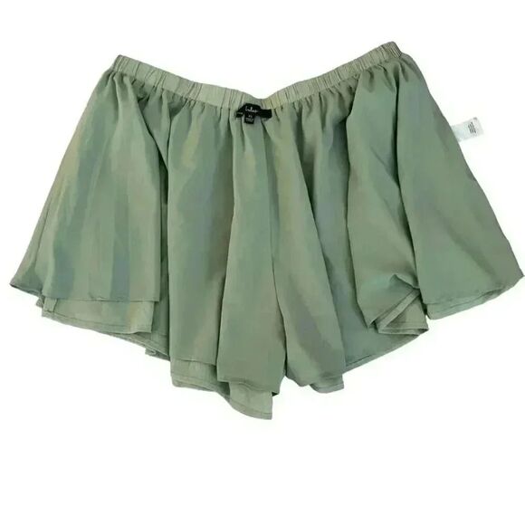 Lulus Sage Green Lined Flowy Lightweight Elastic Waist Pockets SZ XL #2001 - Picture 9 of 16